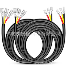 16AWG 10英尺连接线束延长琥珀白灯条频闪播放和插头3 线