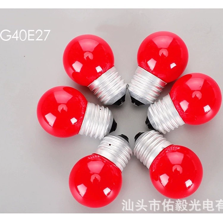 Youyi G40E27 жареный красный фонарь Luokou аксессуары красный свет стекло Вольфрамовая проволока сферическая круглая лампа принадлежности для ламп 1