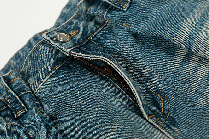 Vintage American Style High Waist Relaxed Fit Cat Whisker Distressed Jeans Comfortable Cotton Denim Pants for Men And Women_mkmklike.com