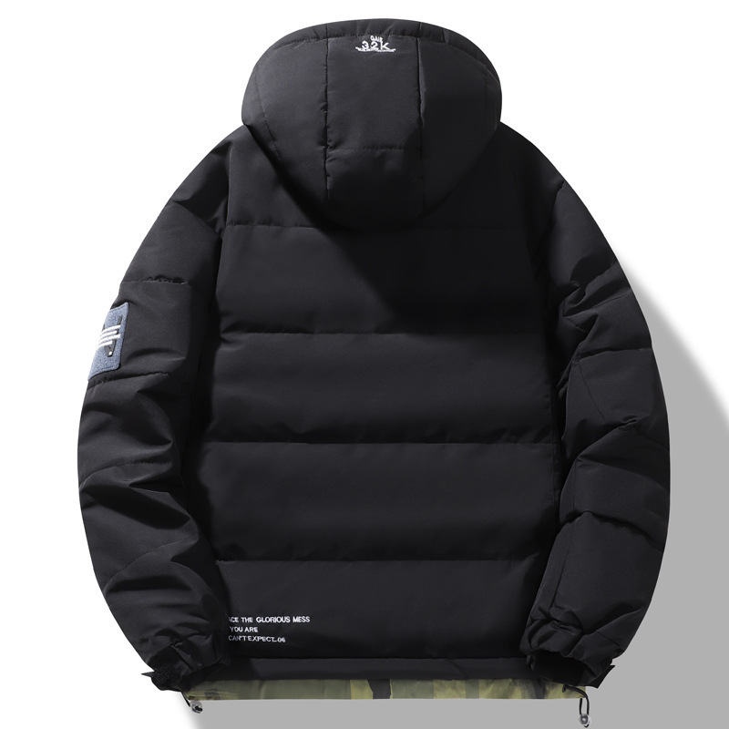 Demi-season winter warm down jacket, plus size