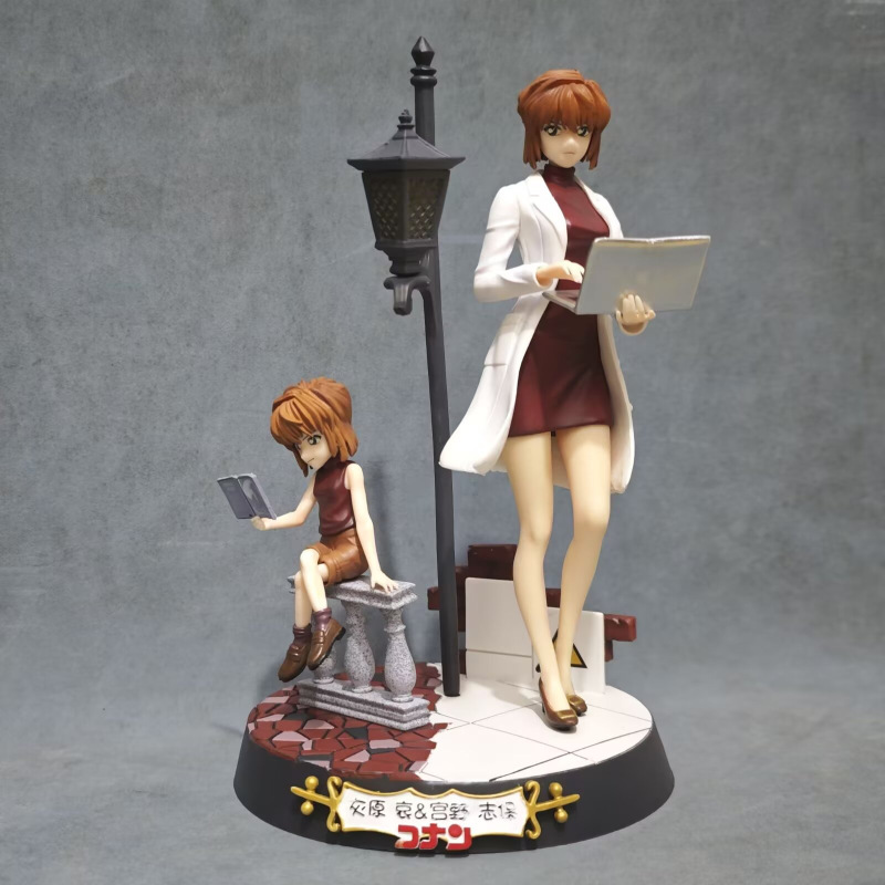 コナンGK火炎鳳凰灰原哀小蘭フィギュア置物 コナン工藤新一基德アニメフィギュアモデル|undefined