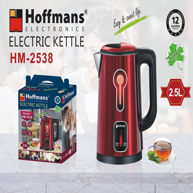 Hoffmans 2538 전기 주전자 열 유지 2.5L 16PC/CTN