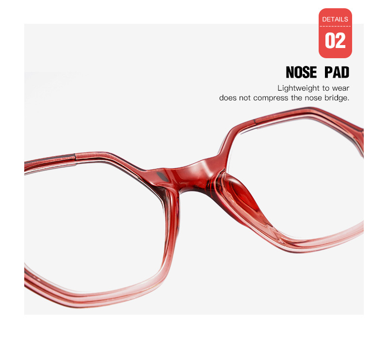 Gradient Retro Polygonal Men's Reading Glasses Personalized Frames_voghion.com