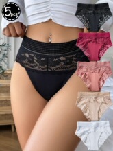 B 76027 Printed mesh high waist briefs ӡ����ɴ�������ǿ�