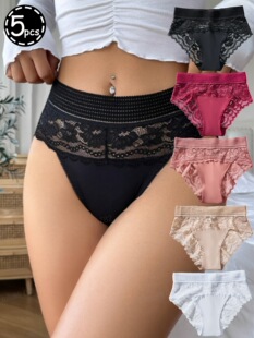 B 76027 Printed mesh high waist briefs ӡ���W����������ѝ