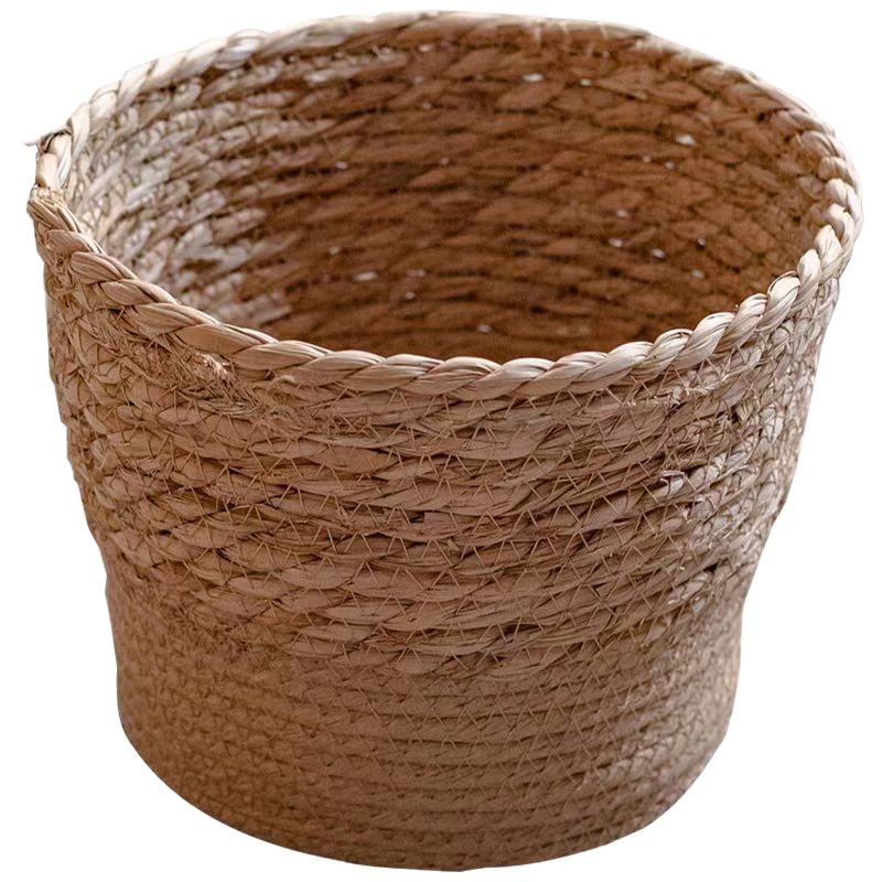 Handwoven Rattan Storage Basket With Lid And Inner Lining_voghion.com
