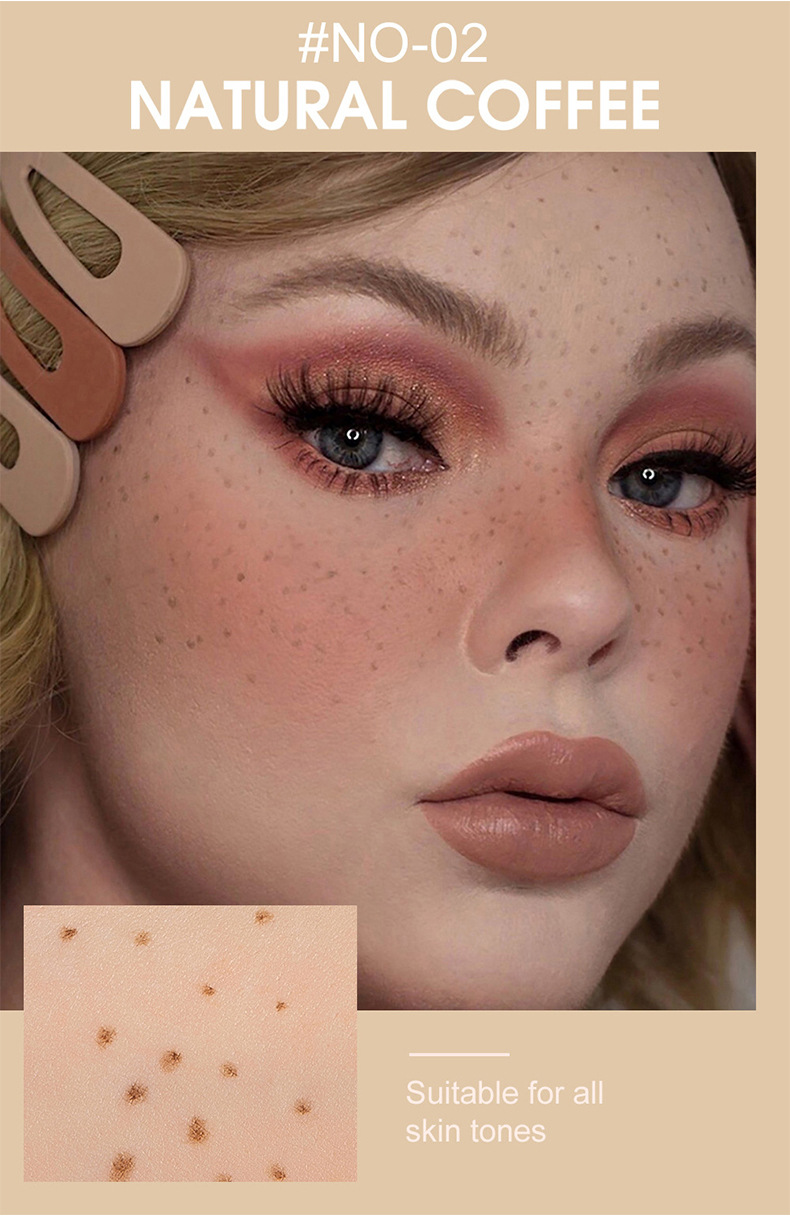 Natural simulation color rendering not easy to fade makeup freckles pen color_voghion.com