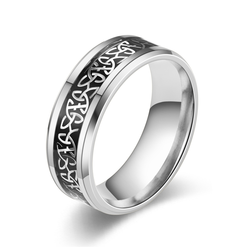 Accessori da uomo di tendenza transfrontalieri europei e americani, catene d'argento personalizzate, anelli di coppia alla moda,_voghion.com
