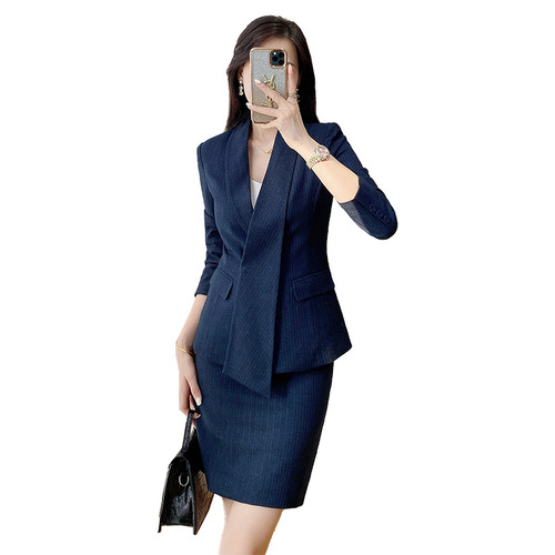 Suit suit for women, spring and autumn design, temperament, jewelry store front desk sales work clothes, professional formal suit jacket