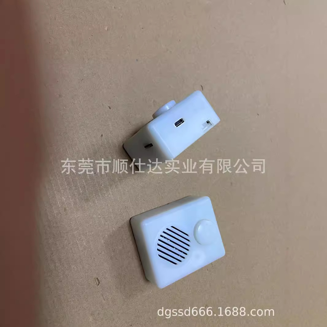 Caja de sonido de extrusión pequeña y mediana accesorios de grabación caja de grabación juguetes de música caja de grabación creativa pegatina de grabación