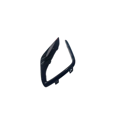 Bumper Fog Light Frame, Low Configuration Without Holes, Light frame - 22-tiguan-pa-fog-light-frame-bright-strip-black-left