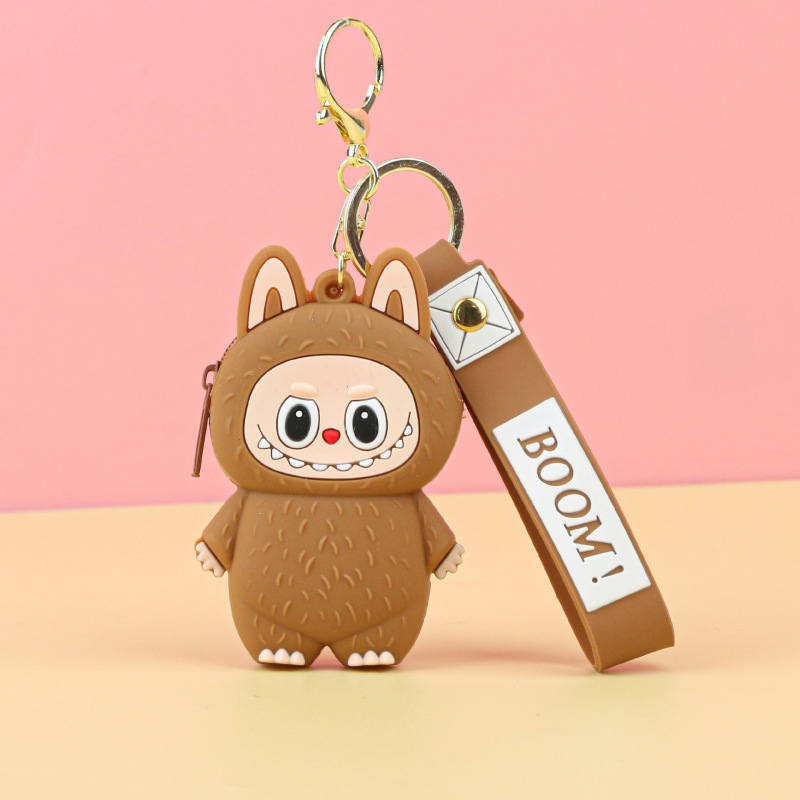 ラブブシリコンキーホルダー小銭入れミニバッグ可愛いイヤホンケース財布バッグペンダントアクセサリー|undefined