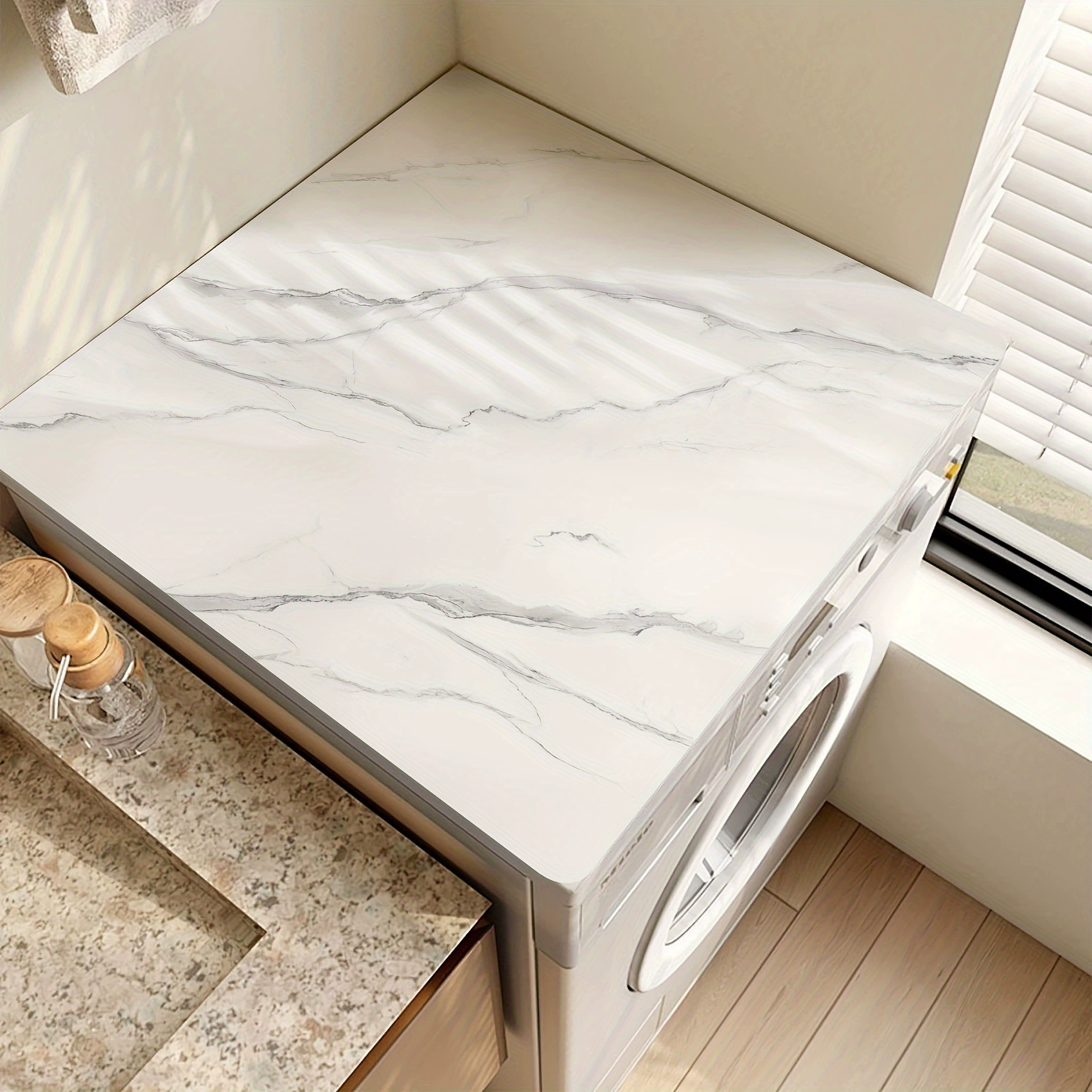 Ролик стиральная машина крышка крышка столешница защитный коврик простой мраморный универсальный чехол для домашнего холодильника солнцезащитный крем пылезащитный коврик