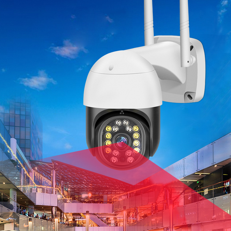 yoosee室外全彩防雨监控球机头户外网络WiFi摄像球机夜视夜视高清