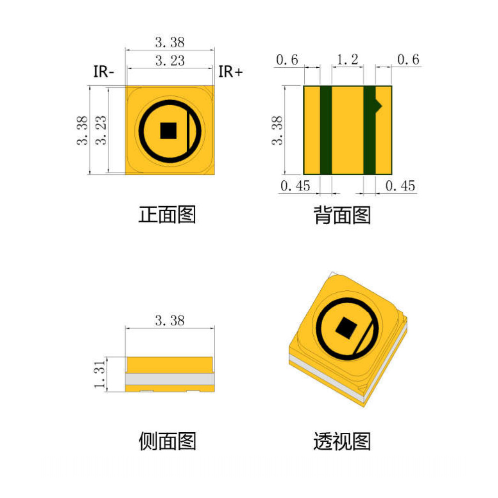3535����808nm2W����vcsel����оƬ3D����ҹ�Ӻ��ⷢ���