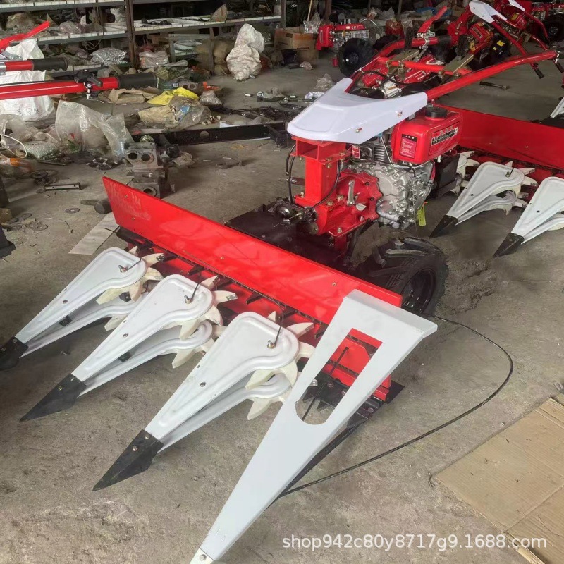 小麦大豆水稻割晒机轻便手推式高杆作物割倒机高效率苏丹红收割机