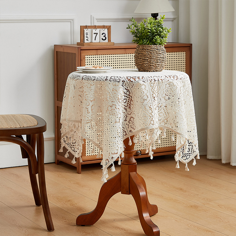American Dustproof Tablecloth Advanced Sense Table Mat Rectangular Tablecloth Knitted Atmosphere Decoration Cross-border Wholesale Non-slip