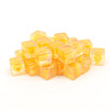 12mm acrylic transparent square half -hole blind hole single -hole single -hole bead DIY hair ornament accessories material