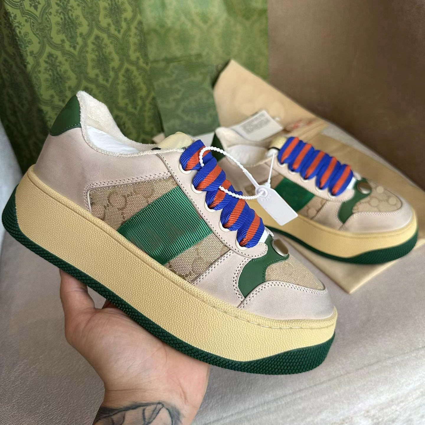 오래된 꽃 녹색