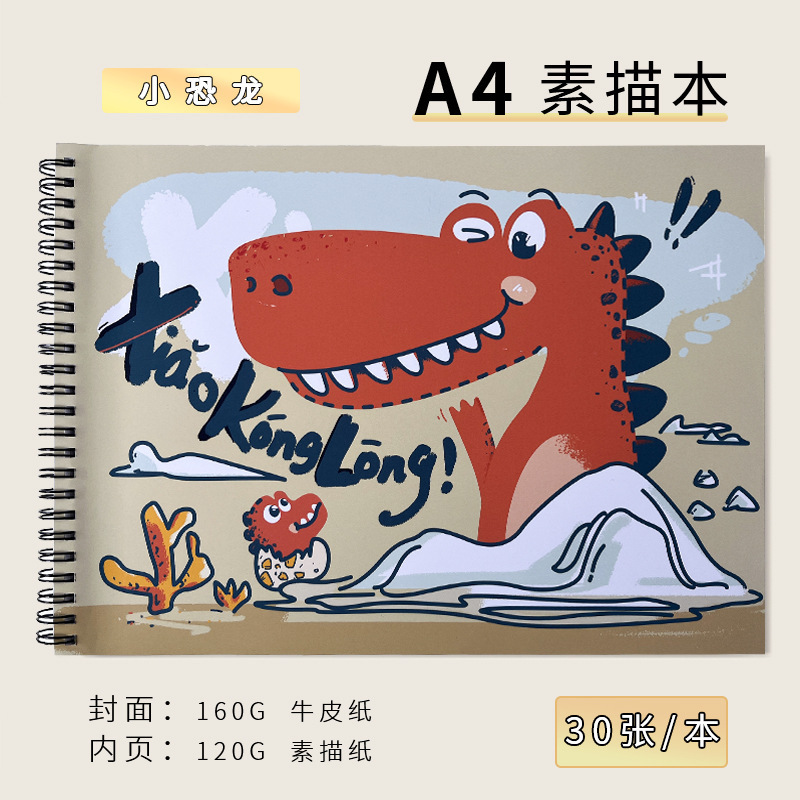 Little dinosaur a4 sketch book