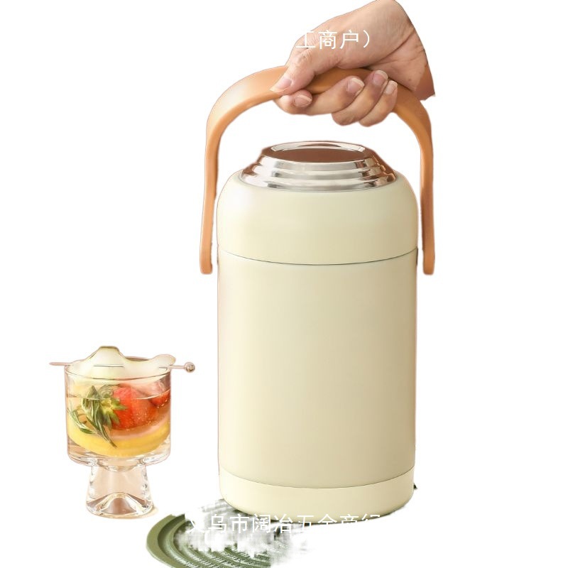 304 acero inoxidable aislamiento caja de almuerzo USB enchufable para automóviles portátil de alta capacidad de temperatura constante barril de almuerzo aislamiento de la olla