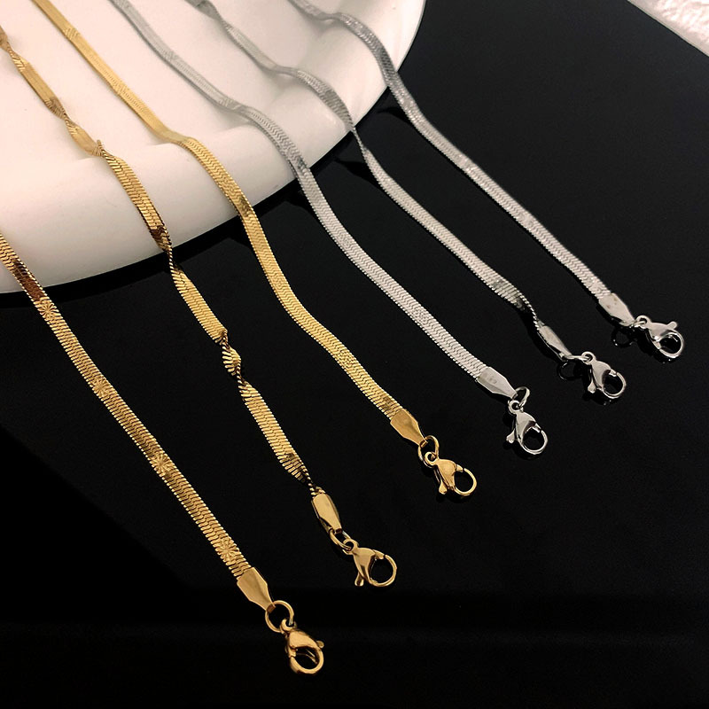 Fashion Solid Color Titanium Steel Plating Necklace 1 Piece display picture 2