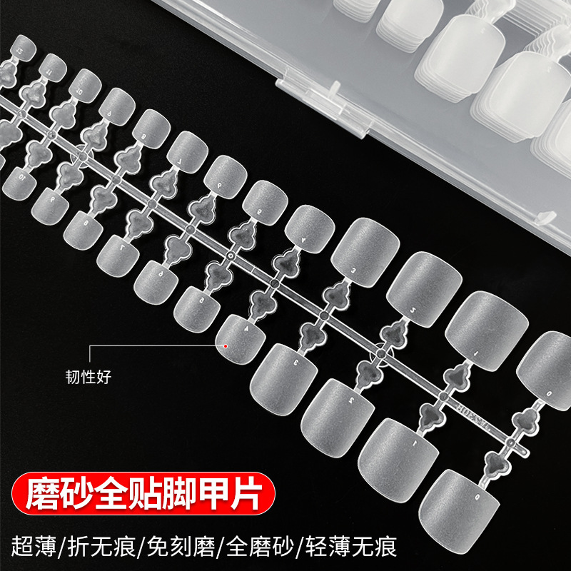 Wearable Nail and Toenail Patches for Children, Ultra-Thin, Seamless, Matte, Size-Coded, Short Style Wearable Toenail Patches