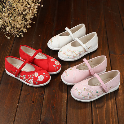 原厂货源一件代发老北京布鞋儿童绣花鞋 春夏季宝宝鞋民族风童鞋