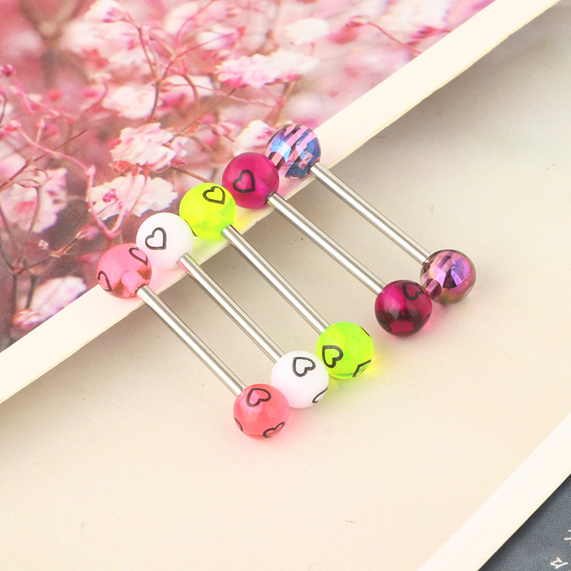 Labret piercing jewelry detail image