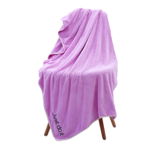 Bath towel female absorbent household large towel male and female student couple adult wrap chest bath youth style coral velvet bath towel