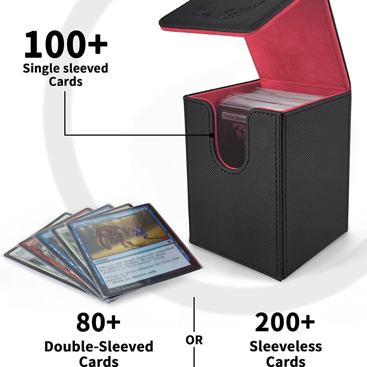 Tarjeta DE LA Caja de tarjeta de almacenamiento Caja de tarjeta magnética ptcg Pocket Monster Bao Ke Meng Cubierta Caja de tarjeta de juego de mesa de almacenamiento