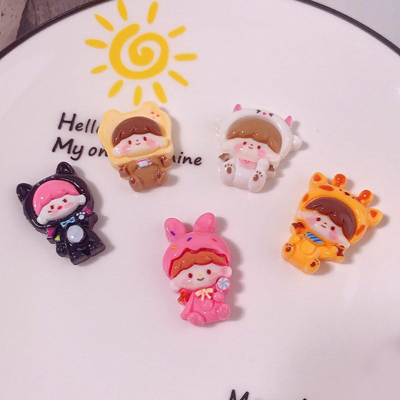 Nuevo sombrero para chicas DIY accesorios de resina accesorios para el cabello pinzas de cabello caja de teléfono celular llaveros botones de zapatos accesorios hechos a mano material