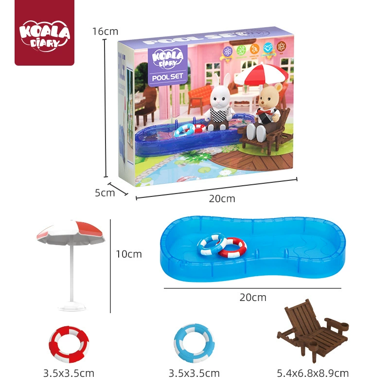考拉日记 Небольшой семейный плавательный бассейн, надувной пляжный круг, набор, игрушка