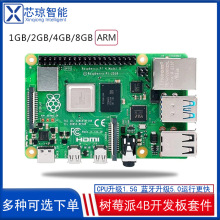 Raspberry Pi 树莓派4B 4代AI电脑linux开发板python编程套件 8gb