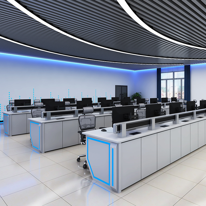 Traffic Command Center Command Desk, Monitoring Desk, Dispatching Desk, Emergency Command Desk, Dual-Coated Paint Control Console, Operation Desk