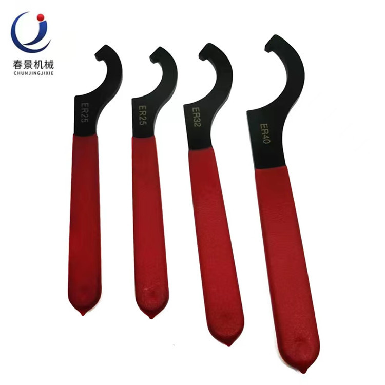 厂家ER32UM 型勾头型扳手月牙螺帽拆卸工具淬火加硬量大包邮