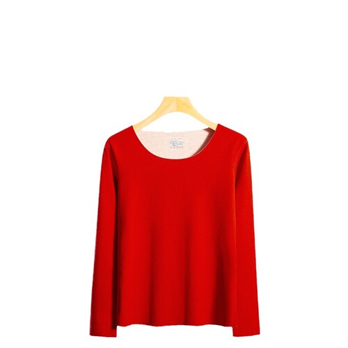 New thermal underwear set, pajamas for men and women, seamless round neck inner wear, plus velvet, large size long-sleeved trousers