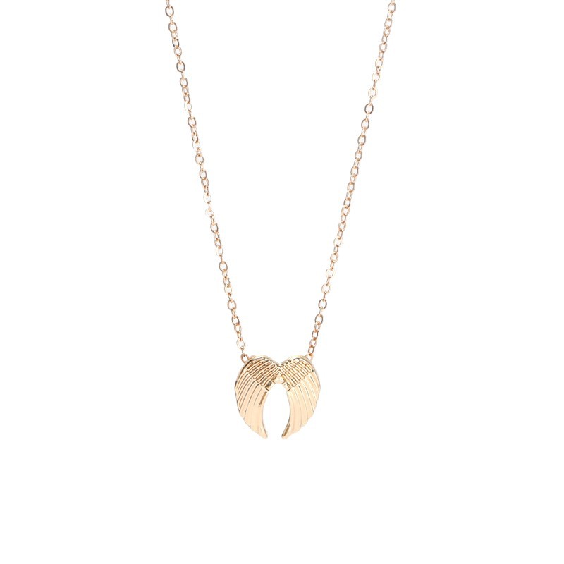 Amazon Shein Temu European and American Cross-Border Hot-Selling Angel Wings Necklace Angel Wings Card Necklace Ins