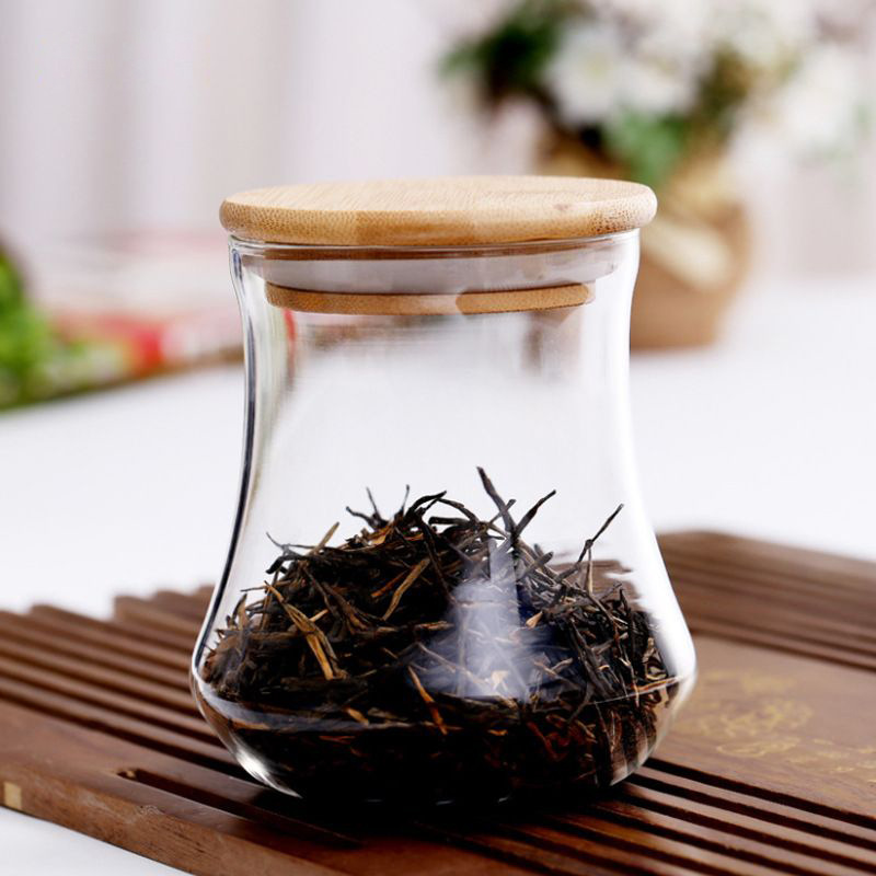 Borosilicato sellado tarro de almacenamiento de alimentos tarro hogar tarro de vidrio tarro de té transparente caramelo snack tarro suministros de cocina