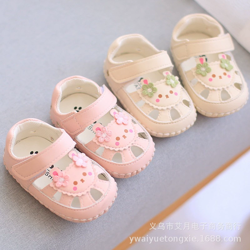 Летняя обувь для малышей 0-1 года, 3-12 месяцев, для мальчиков и девочек, повседневная, с мягкой резиновой подошвой, противоскользящая, дышащая, принцесса.