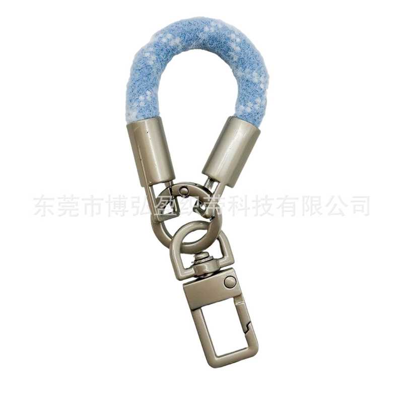 8MM圣诞限定 手指毛绒款挂件短款高端手机挂绳包挂钥匙扣挂件DIY|undefined