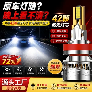Amazon's best-selling car LED headlight modification, super bright bulbs, front headlights, low beam, high beam, strong light car lights wholesale