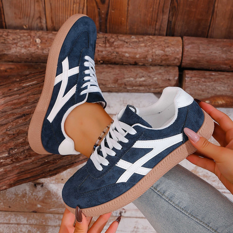 Cross-Border Export German Training Women's Shoes 2025 Autumn and Winter New Floor Scale Front Lace-Up German Training Shoes Sports Shoes for Women
