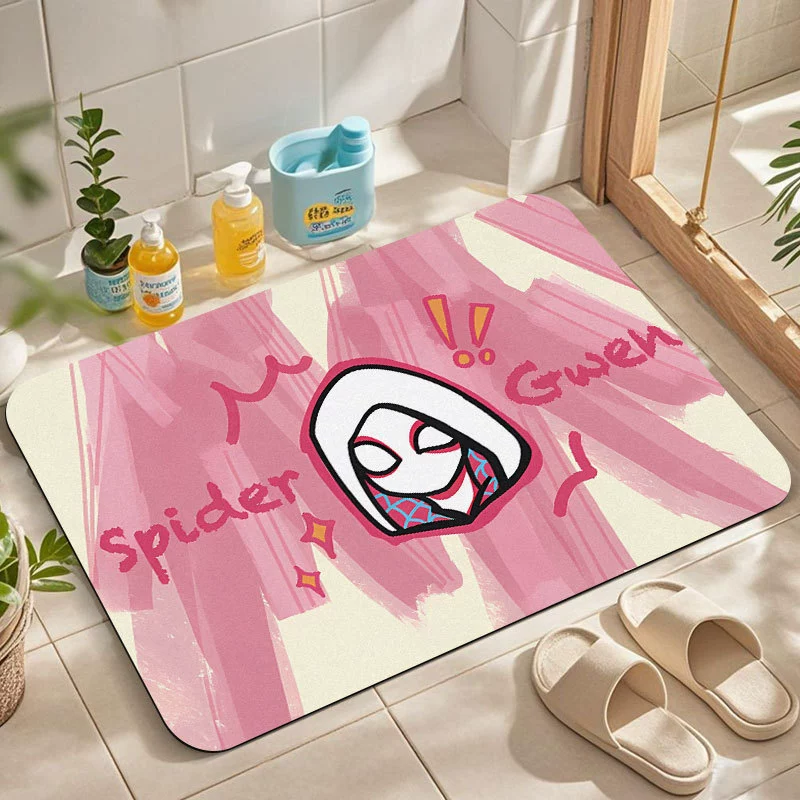 Абстрактный аниме Человек-паук коврик для ванной комнаты