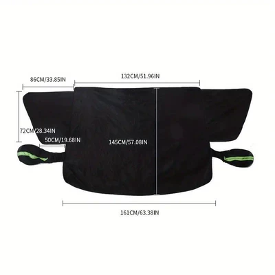 Car snow shield — half cover car jacket