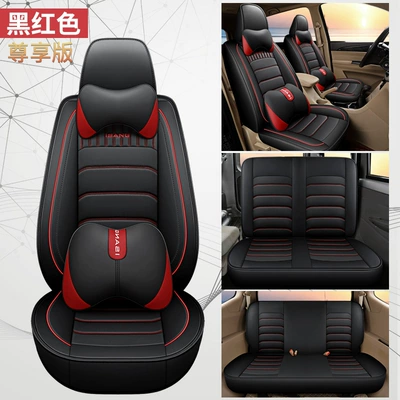 small goods seat cover, Modelə uyğun (Original) oturacaq örtükləri - cys-c-15-black-and-red-seven-seat-exclusive-version-one-piece-11