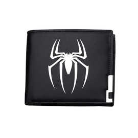 外贸一件代发欧美影视蜘蛛男士短款钱包韩版青年男女横款钱夹