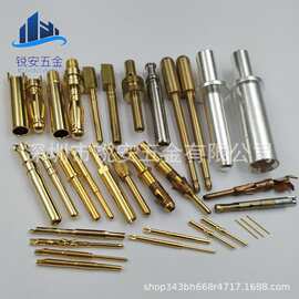 定制连接器公母针 航空冠簧端子香蕉头鼓簧导电铜插针pin针 插针
