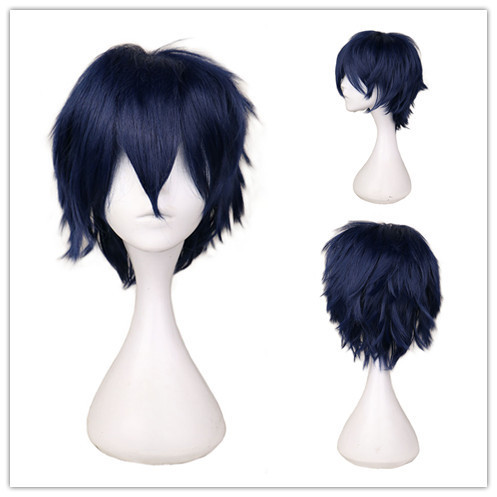 Cross-Border European and American Cosplay Anime Wig Universal Color Harajuku Anti-Curling Men's Short Hair Anti-Curling Style - photo 23