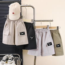 儿童裤子夏季新款休闲中裤2025男童工装裤宽松五分裤薄款童裤批发